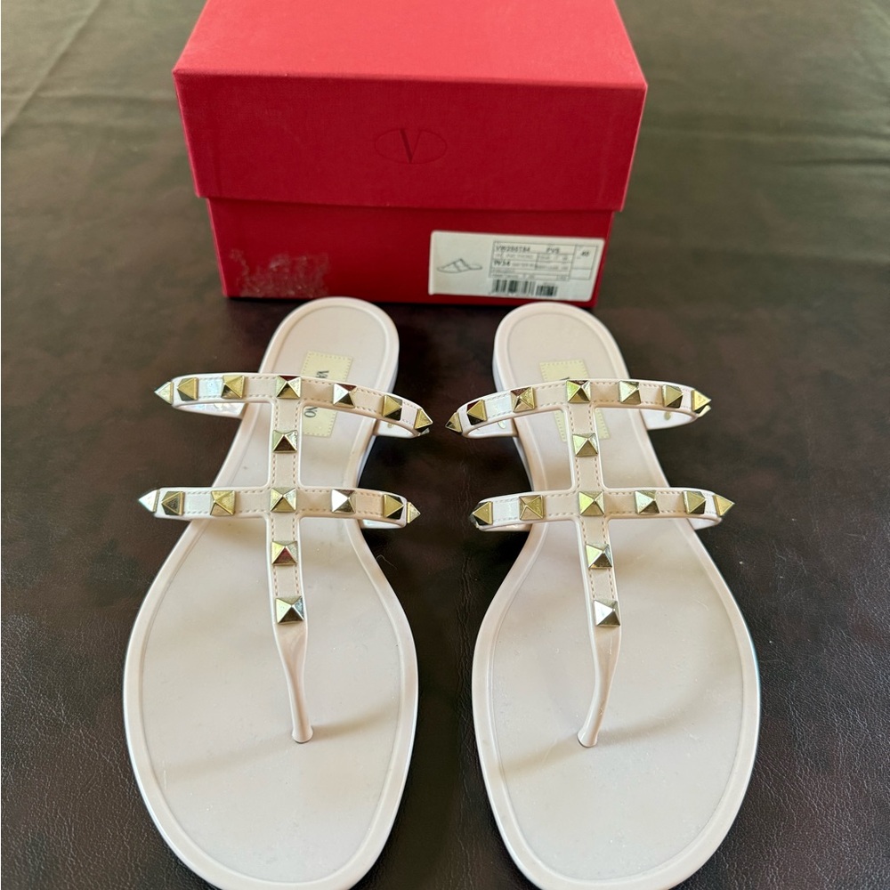 Valentino Jelly Stud Sandals